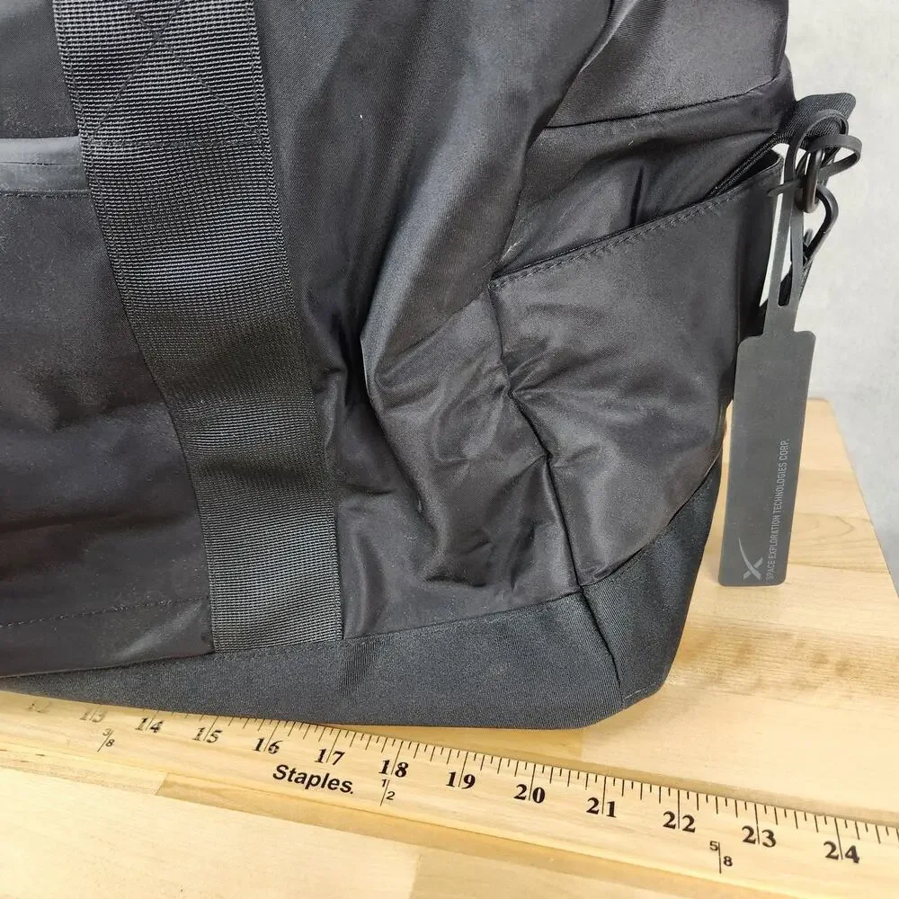 SpaceX Duffel Bag Black Nylon Soft Case Interplanetary Travel Official